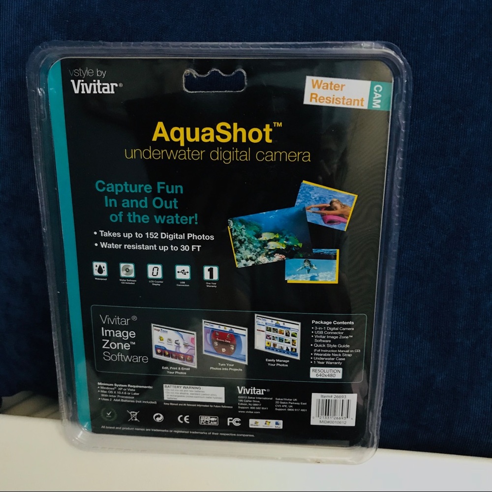 NIB Vivitar AquaShot Under Water digital Camera - Picture 2 of 6